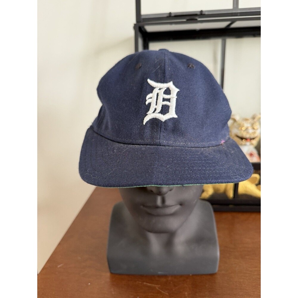 VTG New Era Pro Model Detroit Tigers Hat  Fitted 80s 7 5/8 ICE CUBE 100% Wool